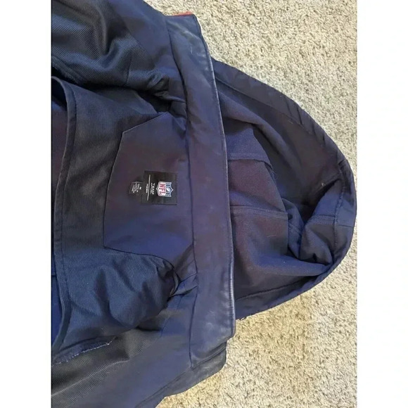 NFL Team Apparel Women Medium Soft Shell Navy Blue BEARS Sports Hoodie Jacket - Picture 11 of 13